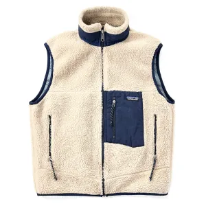 2001 Patagonia Made In The U.S.A. Classic Retro-X Vest, Natural & Night Sky (M)