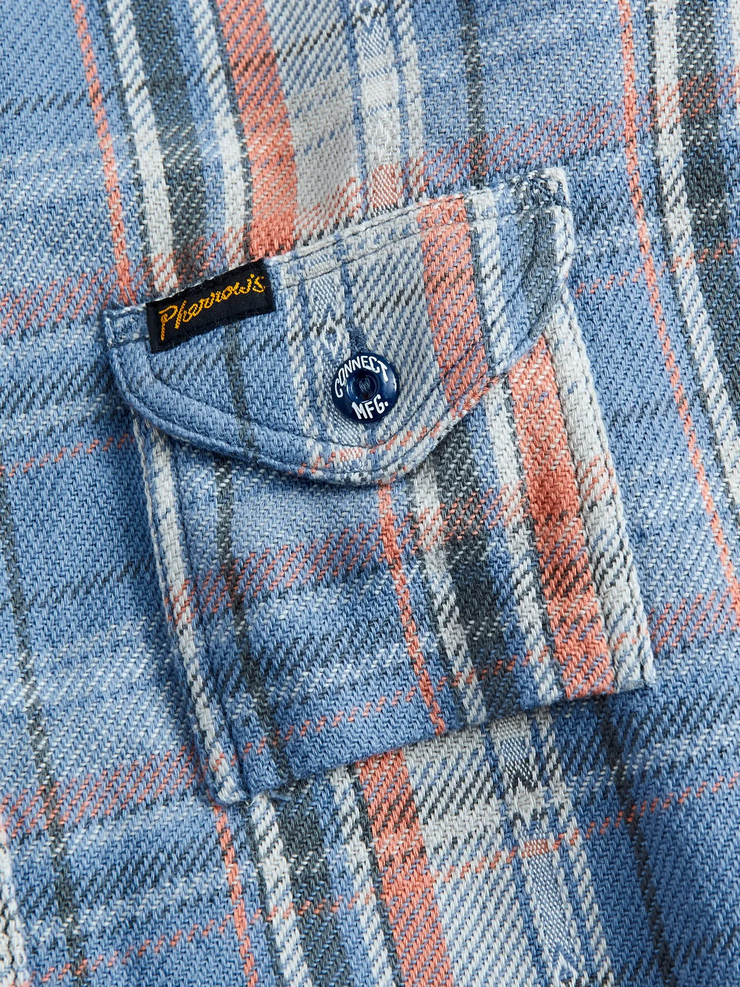 750WS Heavy Flannel Shirt in Blue