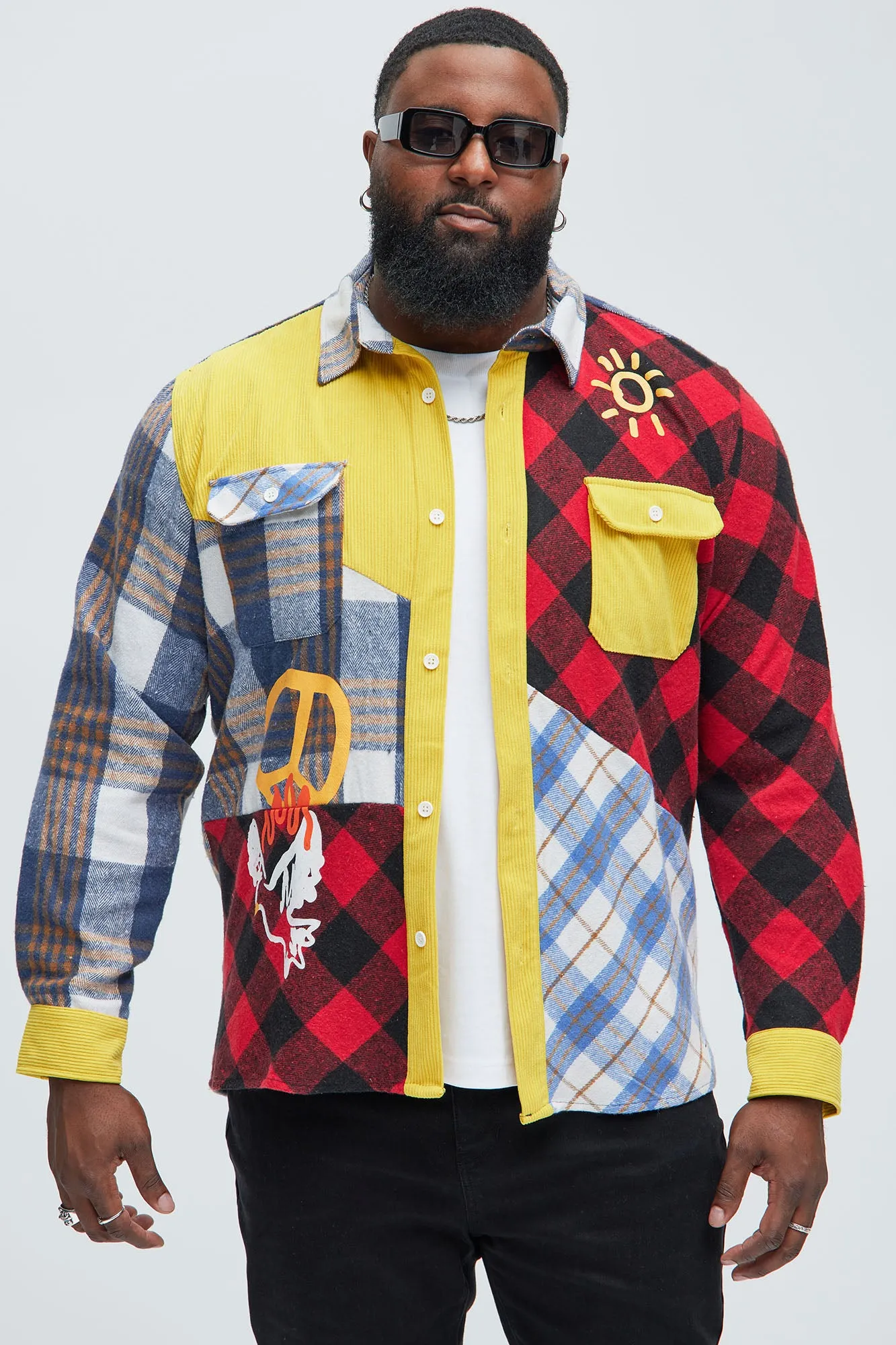 All We Trust Flannel - Multi Color