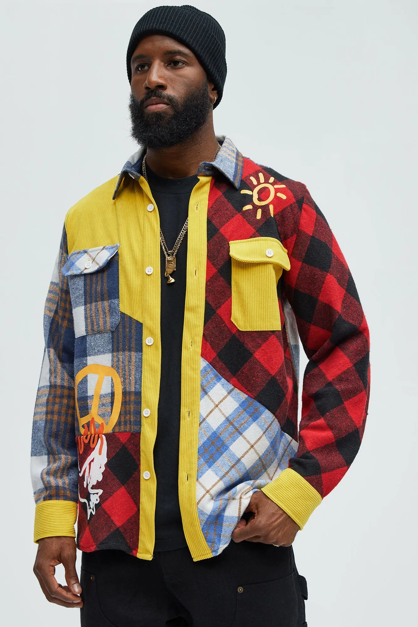 All We Trust Flannel - Multi Color