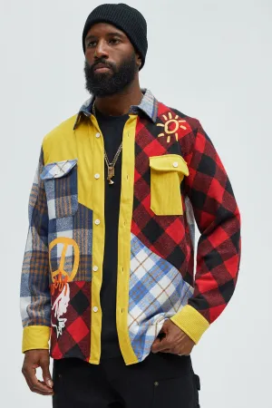 All We Trust Flannel - Multi Color