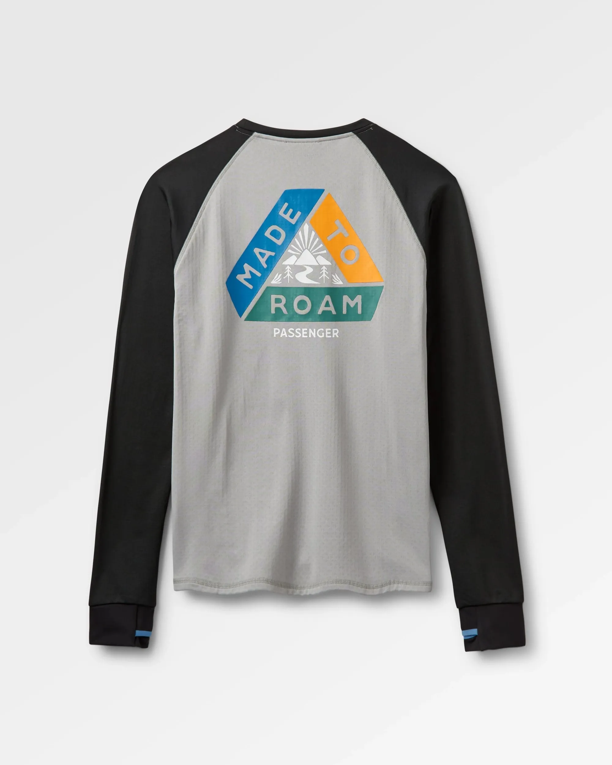 Alpine Recycled Base Layer LS T-Shirt - Black/Grey