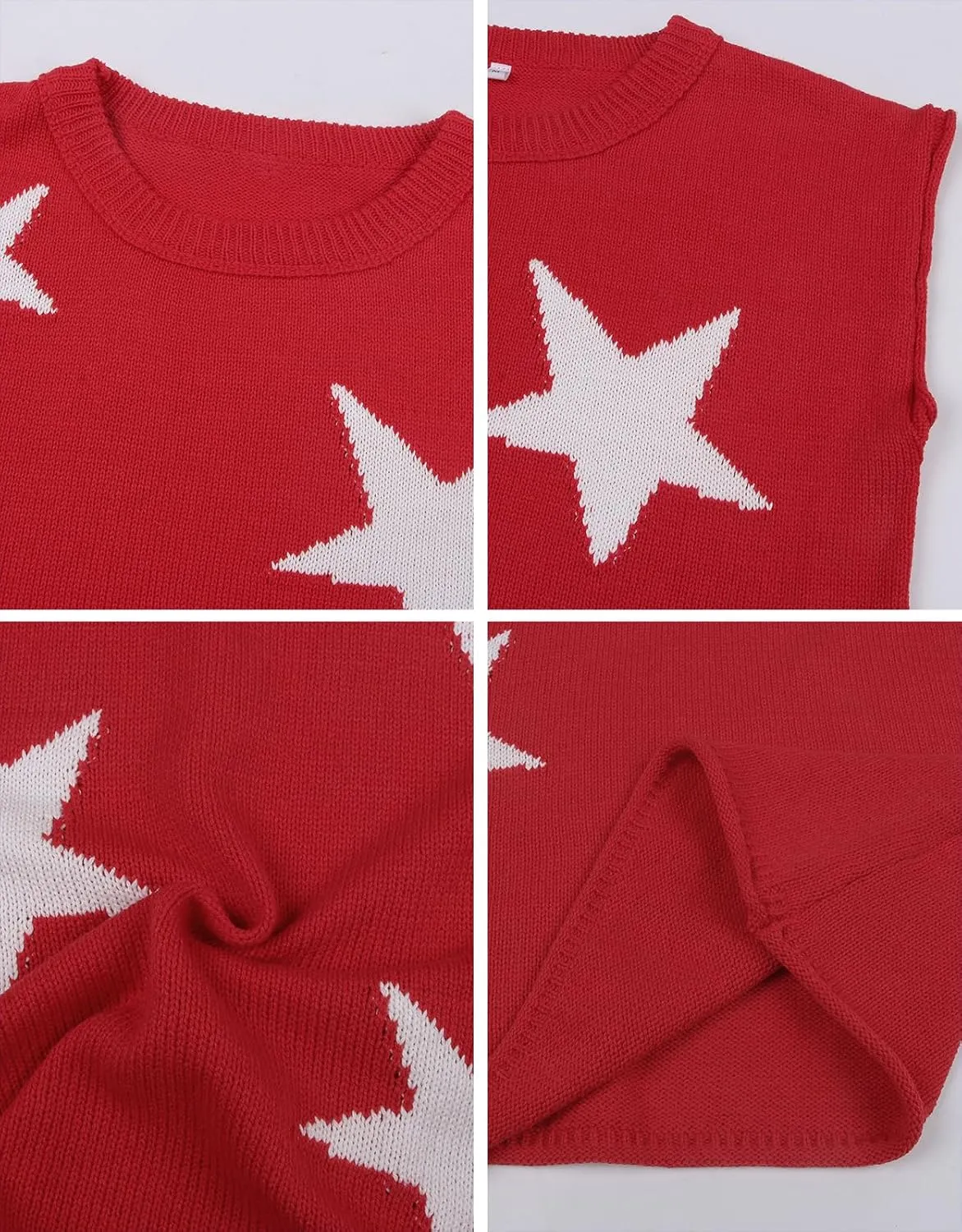Alsol Lamesa Womens Cap Sleeve Sweater Vest Knit Lightweight Pullover Sweaters Crewneck Tank Tops