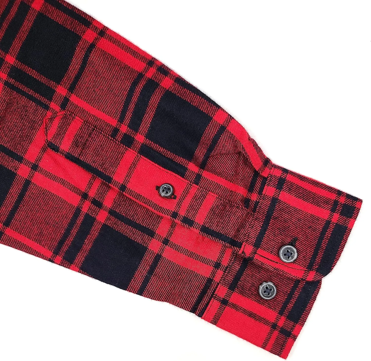 Andrew Scott Men's Button Down Regular Fit Long Sleeve Plaid Flannel Casual Shirts - Multi Packs