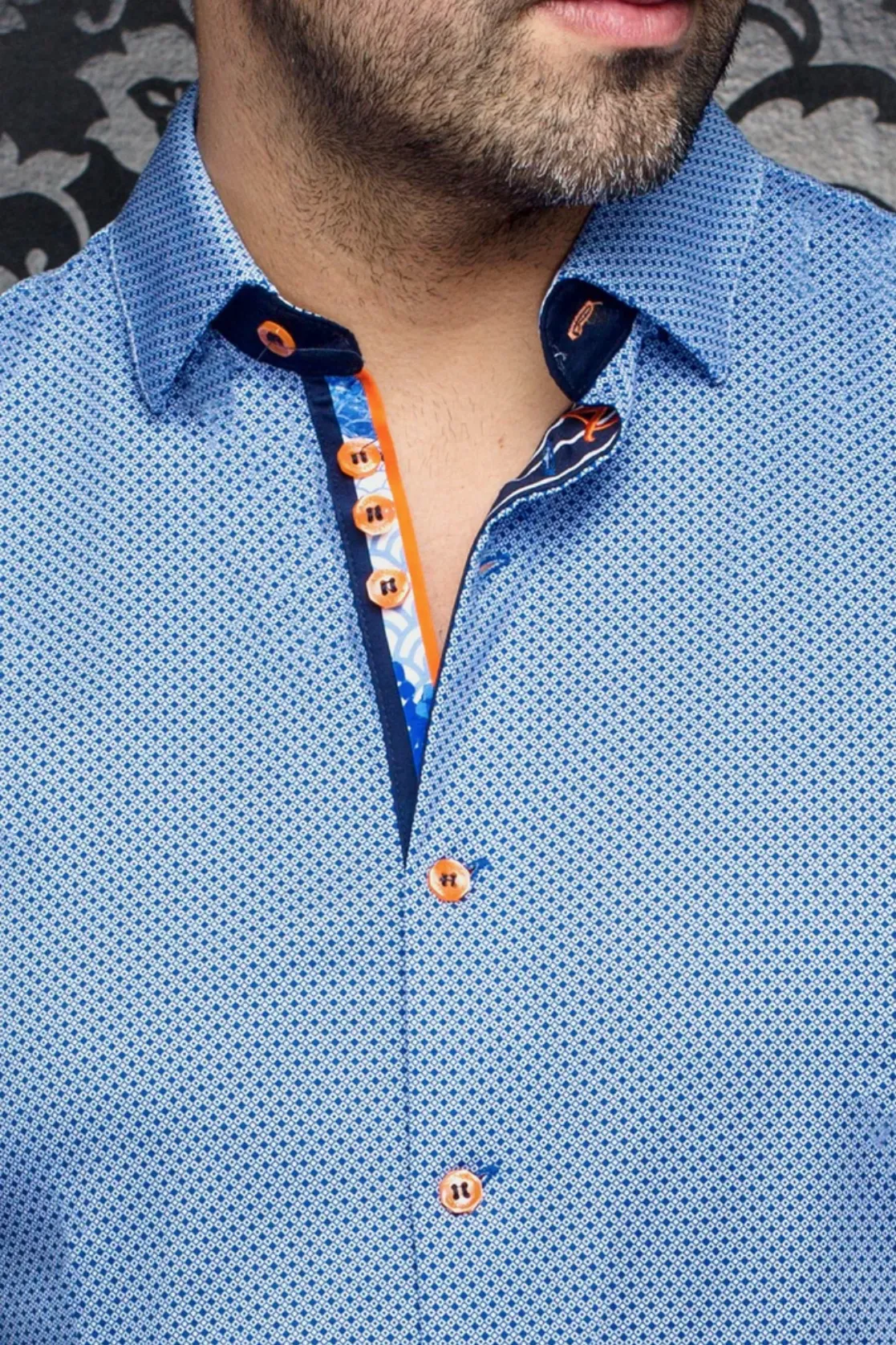 Au Noir 360° Stretch Shirt | MIRON, Indigo