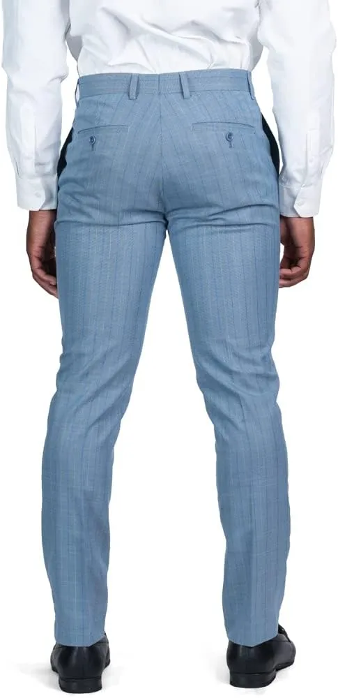 AZAR MAN Slim Fit Slacks Pinstripe Men's Dress Pants 7918