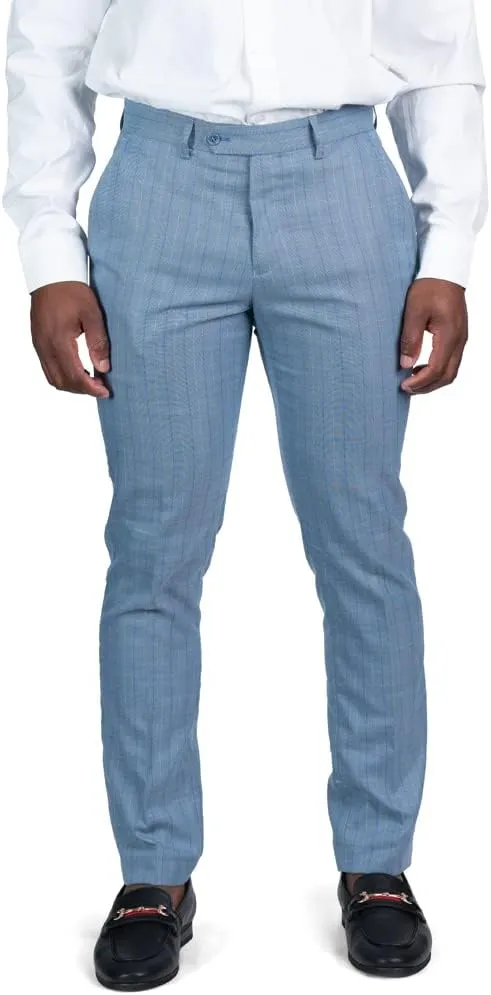 AZAR MAN Slim Fit Slacks Pinstripe Men's Dress Pants 7918