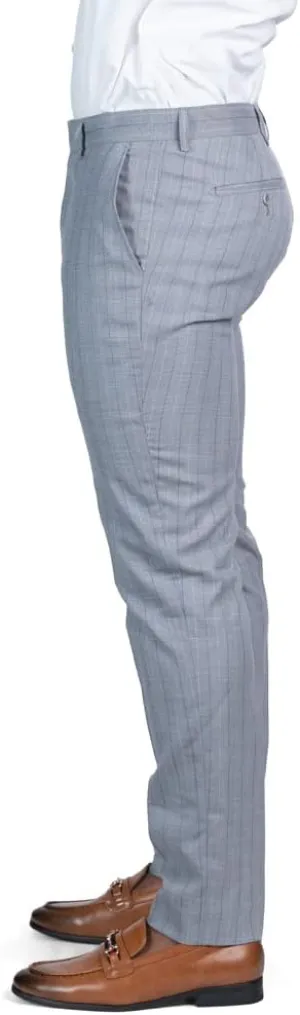 AZAR MAN Slim Fit Slacks Pinstripe Men's Dress Pants 7918