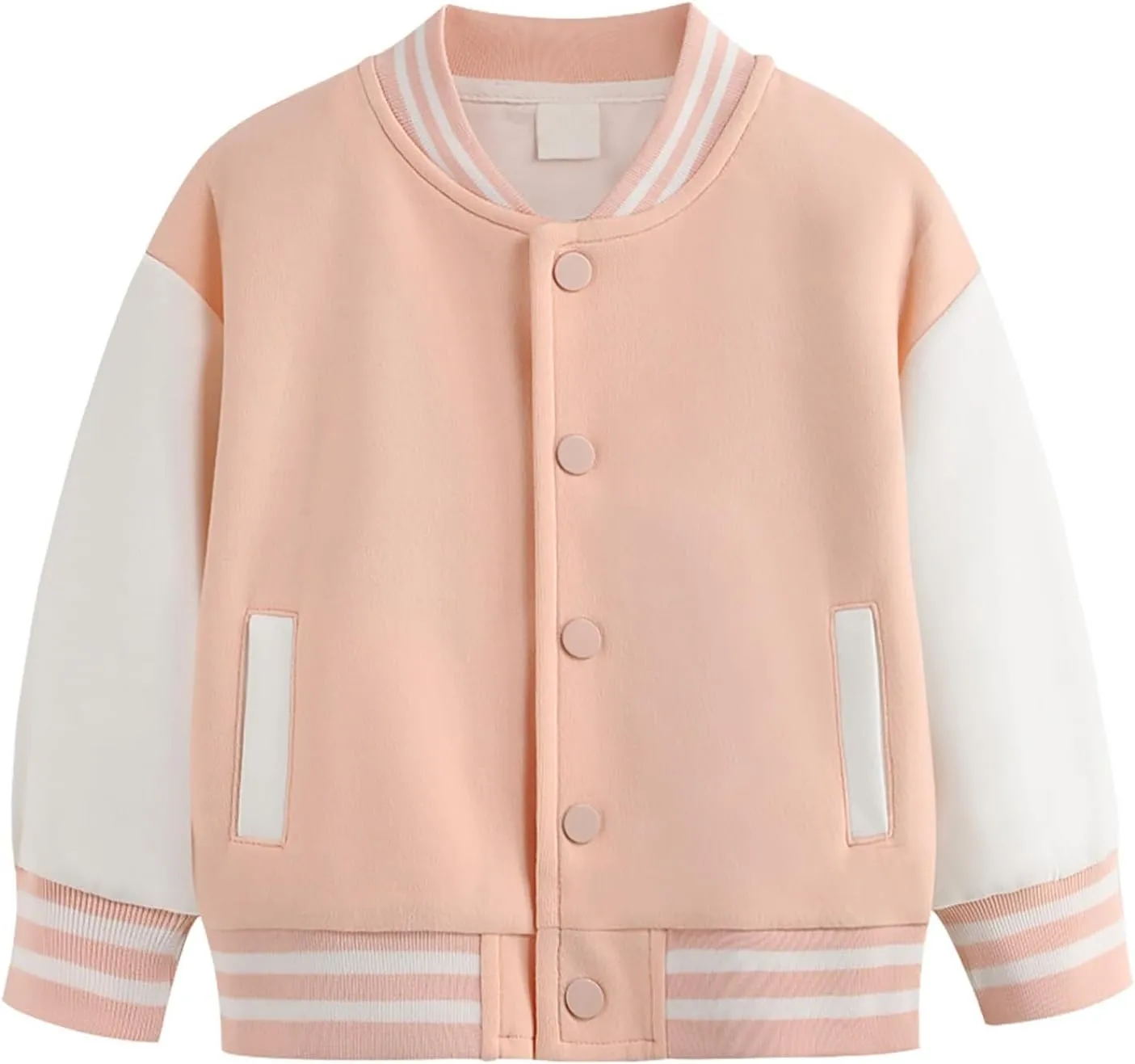 Baby Boy Spring Coat Little Kid Baseball Cardigan Jacket Kids Unisex Boys Varsity Baseball Bomber