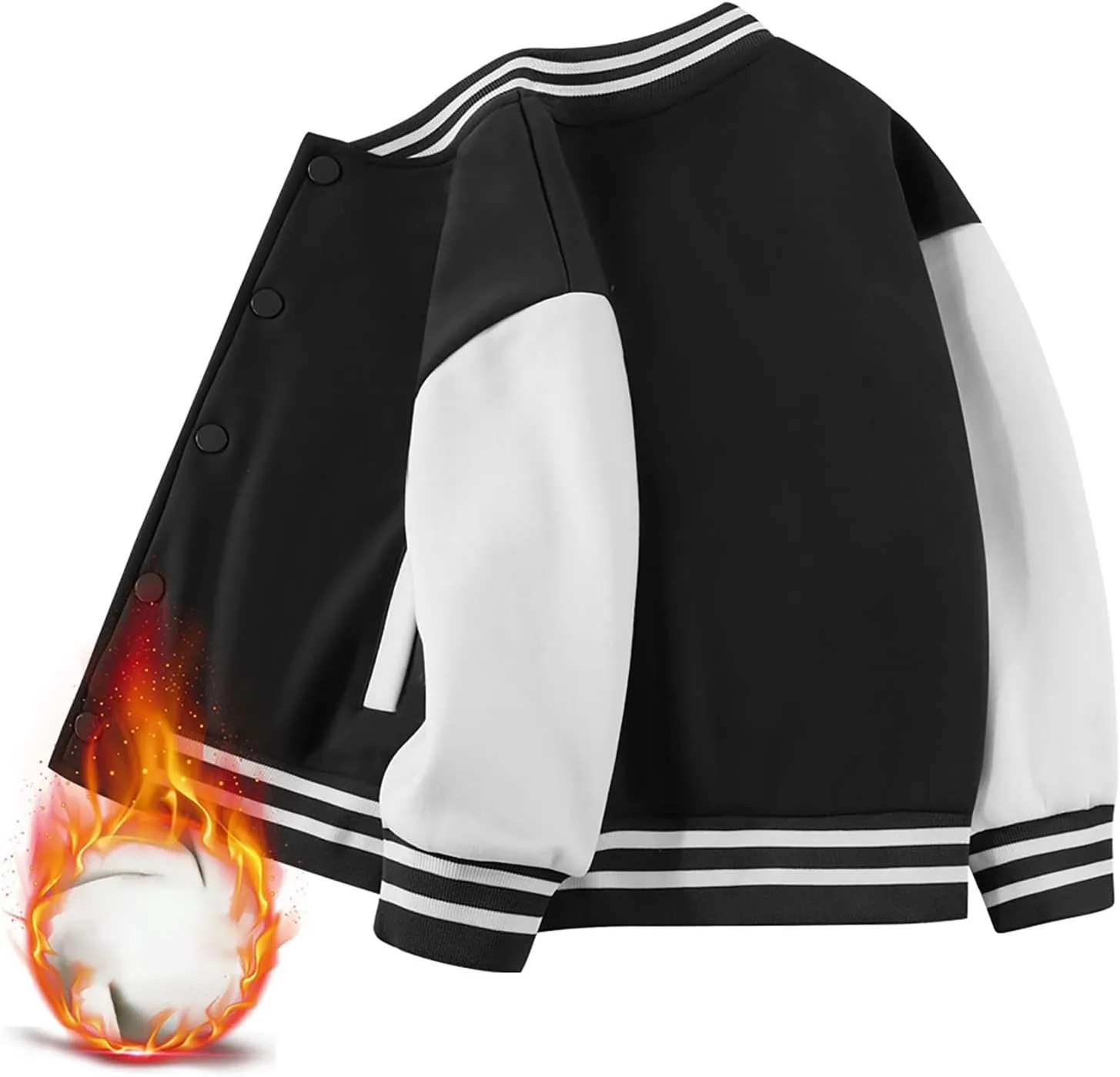 Baby Boy Spring Coat Little Kid Baseball Cardigan Jacket Kids Unisex Boys Varsity Baseball Bomber