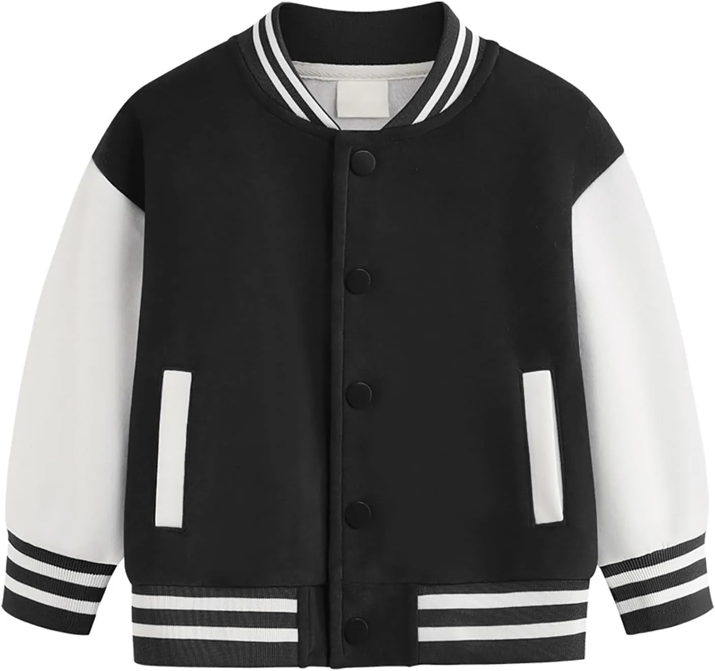 Baby Boy Spring Coat Little Kid Baseball Cardigan Jacket Kids Unisex Boys Varsity Baseball Bomber