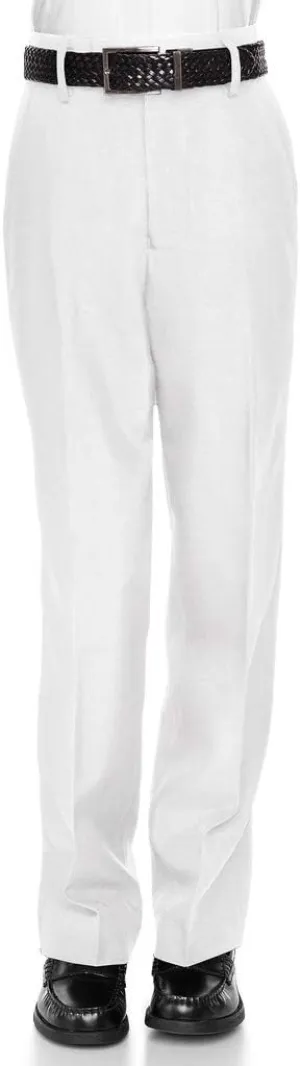 Boys Dress Pants Flat-Front - Slim fit Dress Slacks