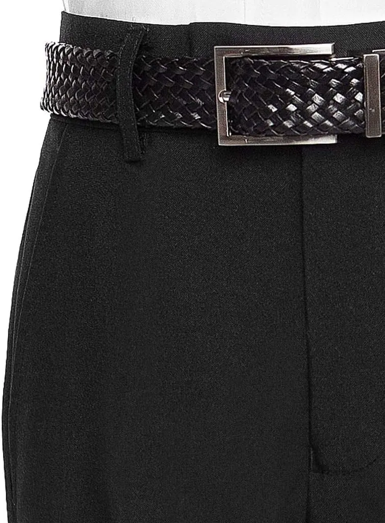 Boys Dress Pants Flat-Front - Slim fit Dress Slacks