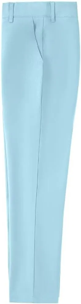 Boys Dress Pants for Kids Flat Front School Uniform Slacks Pants with Adjustable Waist