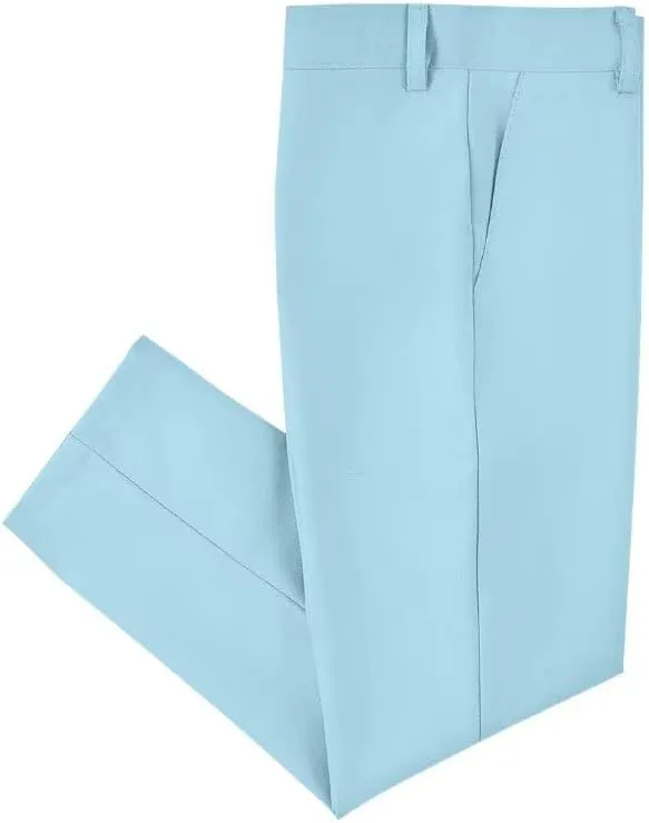 Boys Dress Pants for Kids Flat Front School Uniform Slacks Pants with Adjustable Waist