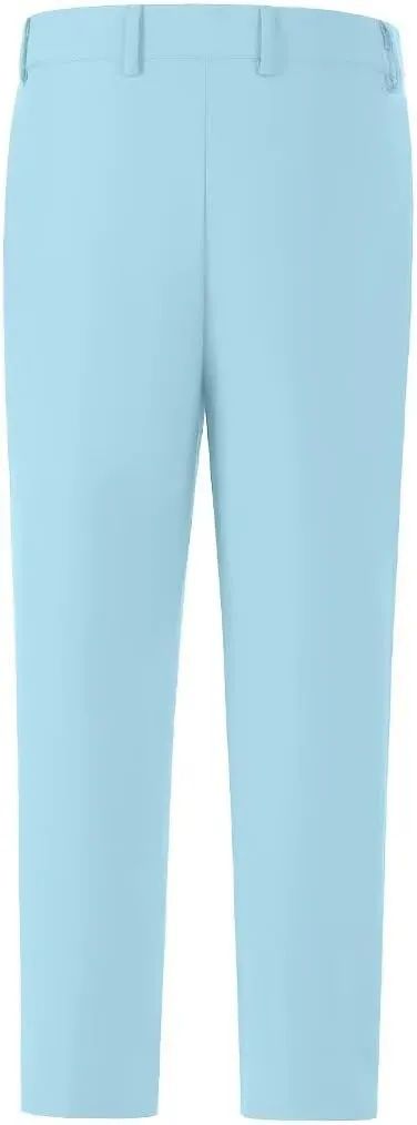 Boys Dress Pants for Kids Flat Front School Uniform Slacks Pants with Adjustable Waist
