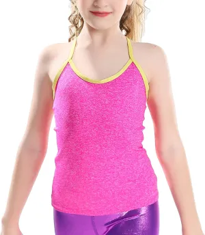 Camisole Tank Top for Girls and Women Gymnastics Dance Athletics Cami Top Daily Wearing