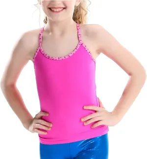 Camisole Tank Top for Girls and Women Gymnastics Dance Athletics Cami Top Daily Wearing