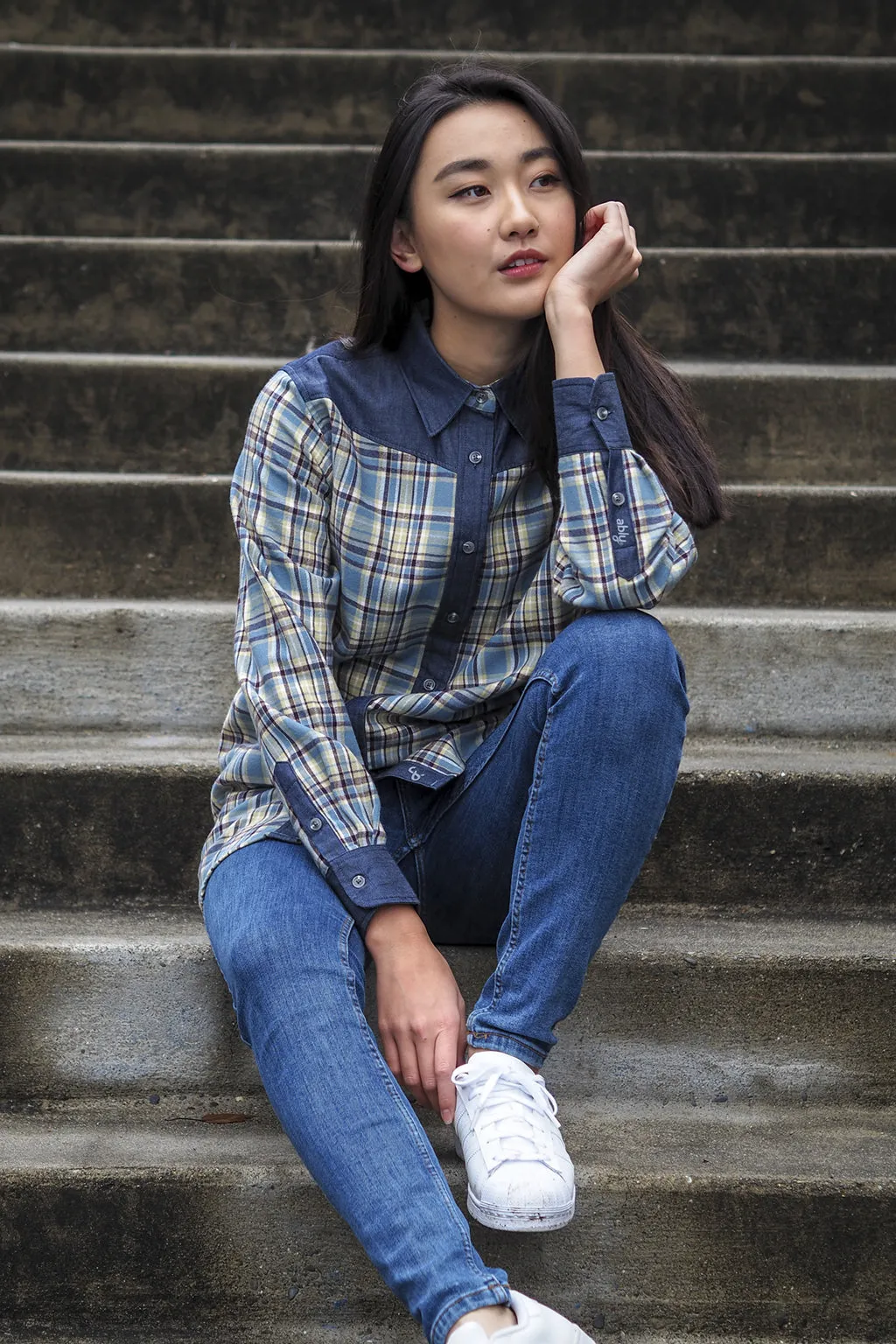 Cara | Women's Flannel Tunic Shirt