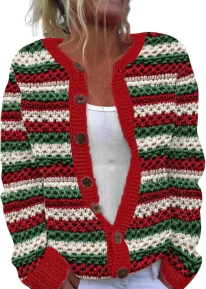 Christmas Sweaters For Women Warm Open Front Cardigan Comfy Knit Sweater Fall Outfits Long Sleeves Sweater Jacket
