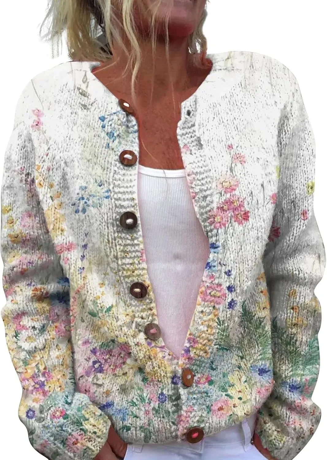 Christmas Sweaters For Women Warm Open Front Cardigan Comfy Knit Sweater Fall Outfits Long Sleeves Sweater Jacket