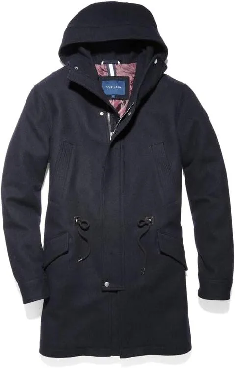Cole Haan Men's Wool Melton Anorak