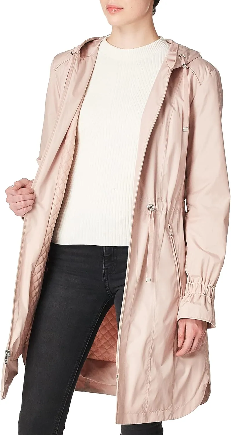 Cole Haan Women's Hooded Anorak Rain Coat