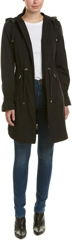 Cole Haan Women's Hooded Anorak Rain Coat