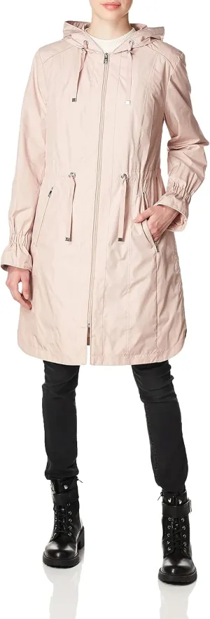 Cole Haan Women's Hooded Anorak Rain Coat