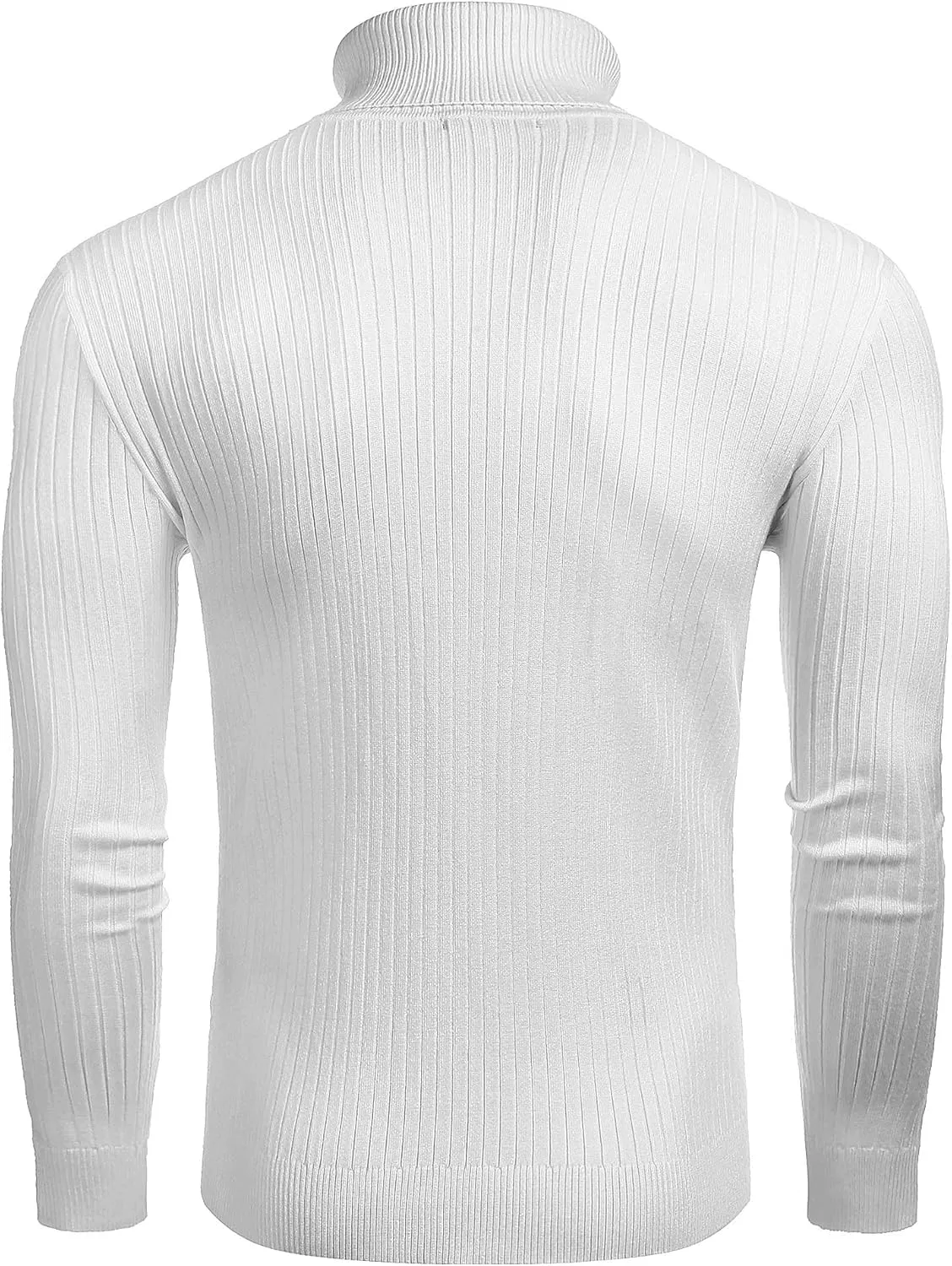 COOFANDY Men's Slim Fit Turtleneck Sweater Casual Twist Patterned Pullover Knitted Sweaters