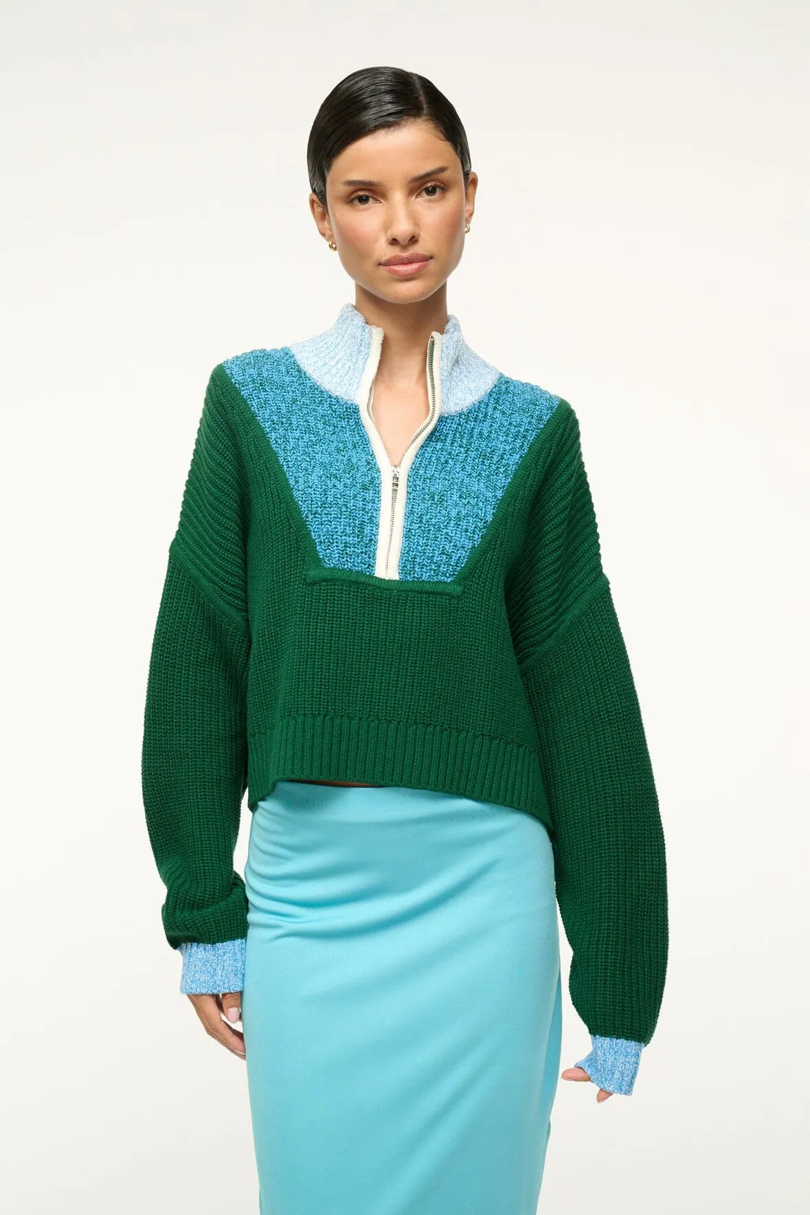 Cropped Hampton Sweater - Jungle