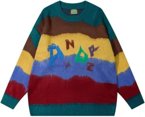 Cute Grunge Sweaters Women Girls, Y2K Harajuku Long Sleeve JK Sweater Pullover Knitted Casual Oversized Casual Jumper