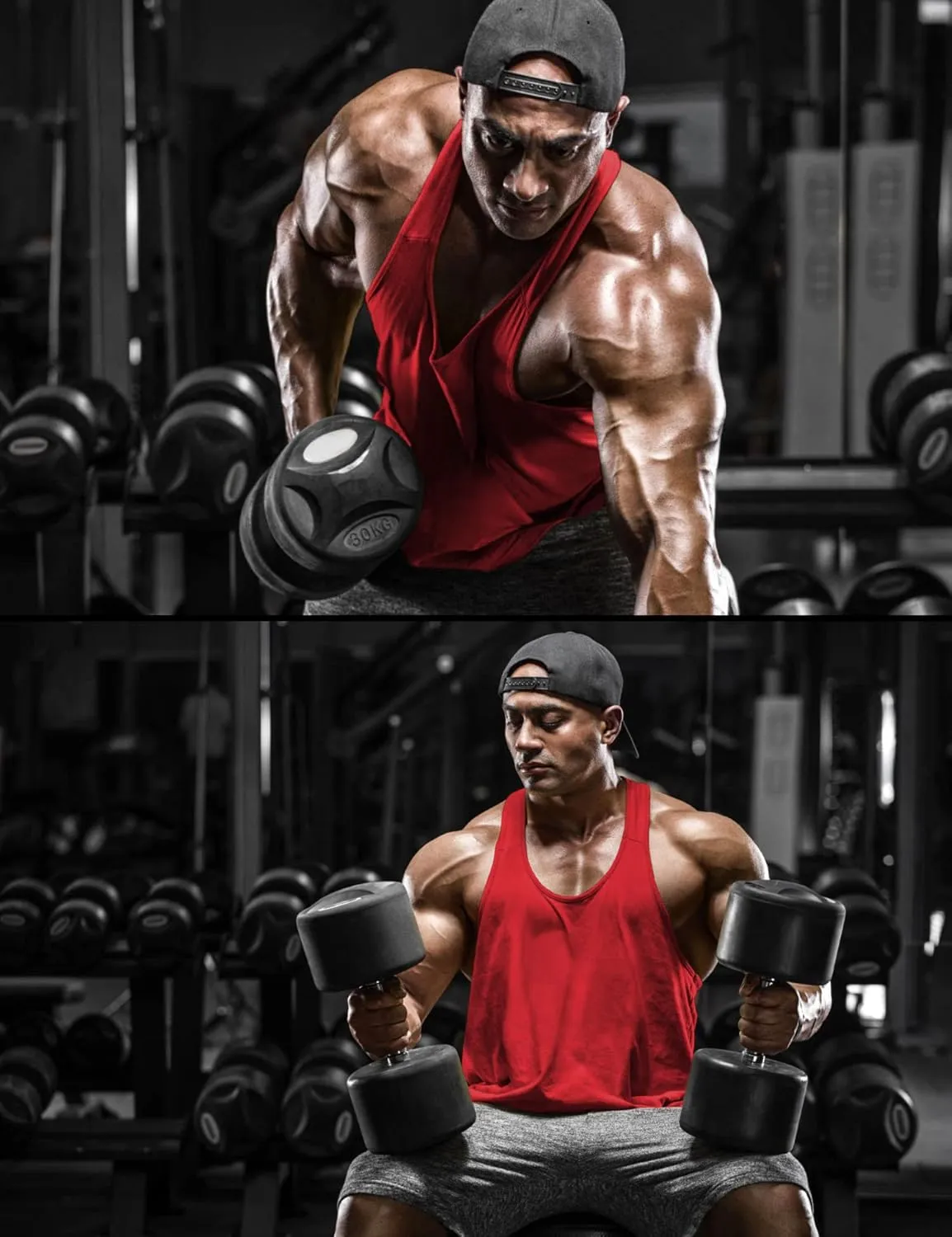 DEMOZU Men's Y Back Stringer Tank Top Bodybuilding Muscle Workout Athletic Running Gym Tank Top