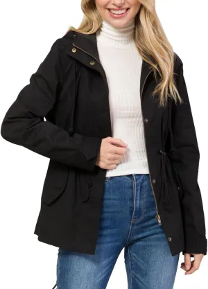 Design by Olivia Women's Military Anorak Safari Hoodie Jacket