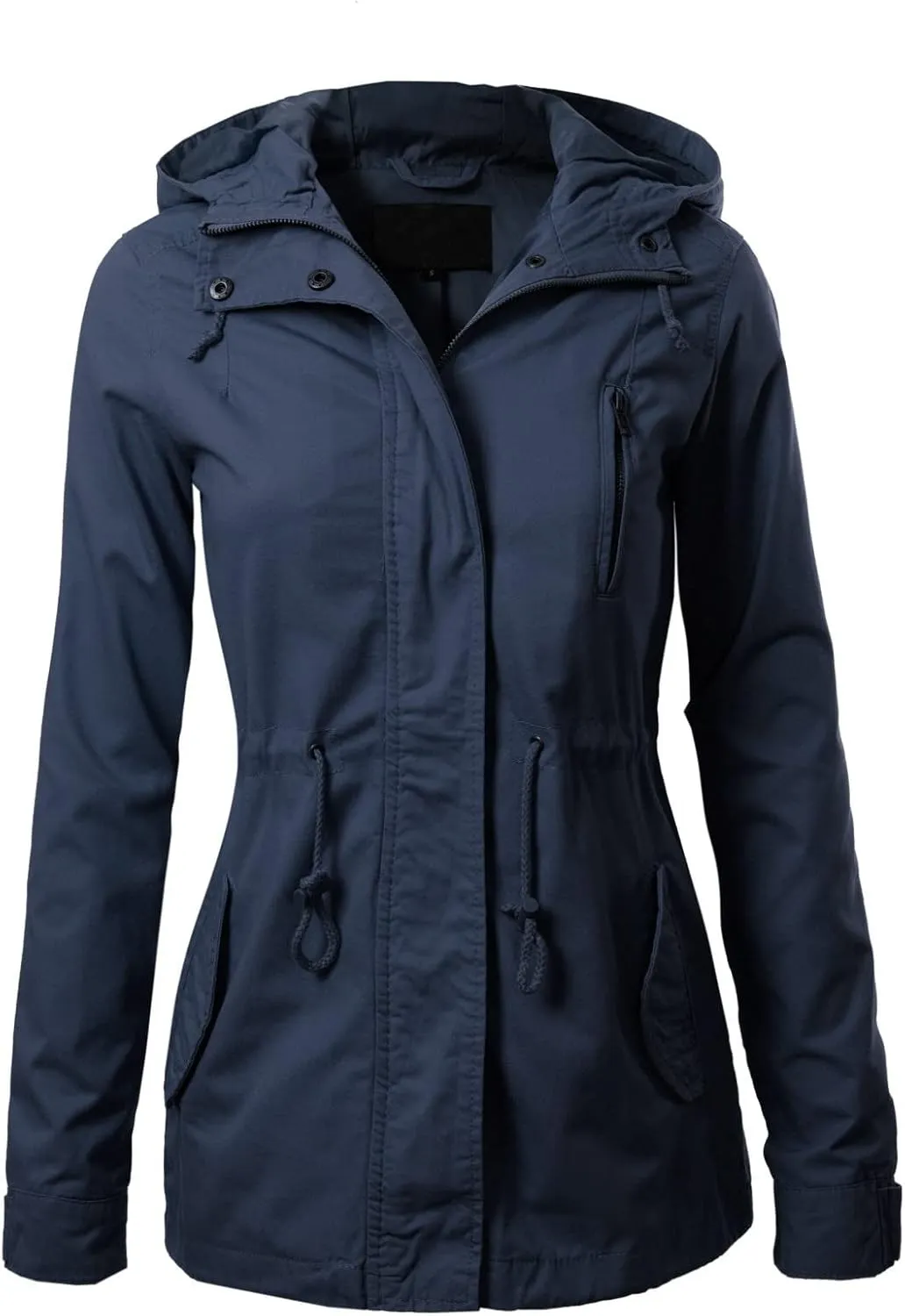 Design by Olivia Women's Military Anorak Safari Hoodie Jacket