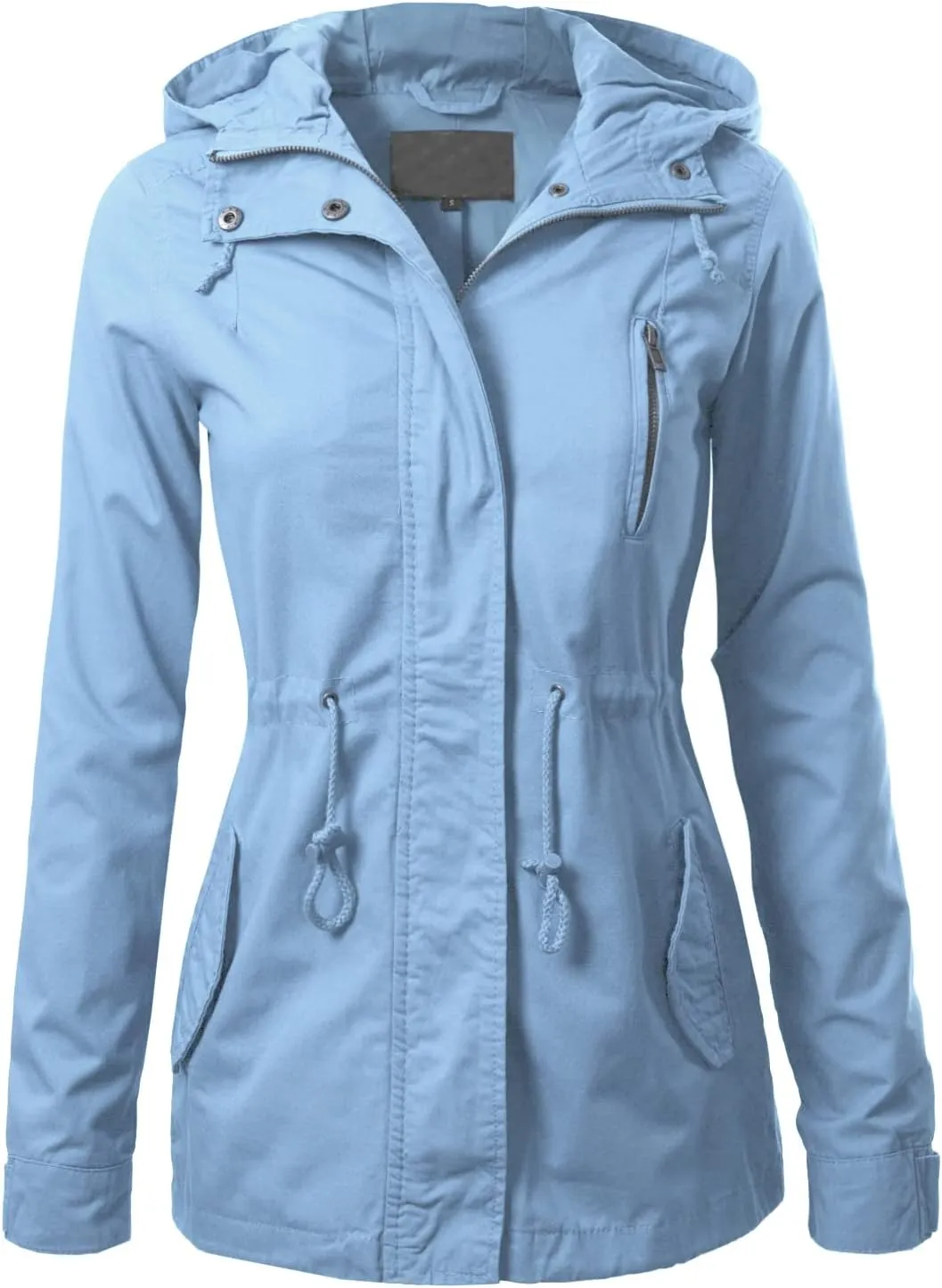 Design by Olivia Women's Military Anorak Safari Hoodie Jacket