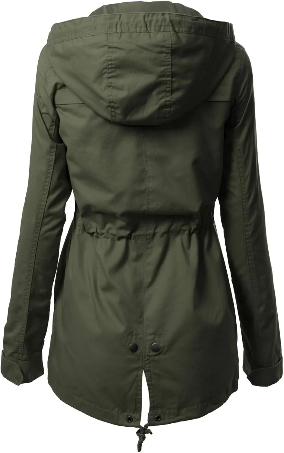 Design by Olivia Women's Military Anorak Safari Hoodie Jacket