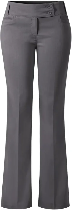 Design by Olivia Women's Relaxed Boot-Cut Office Pants Trousers Slacks