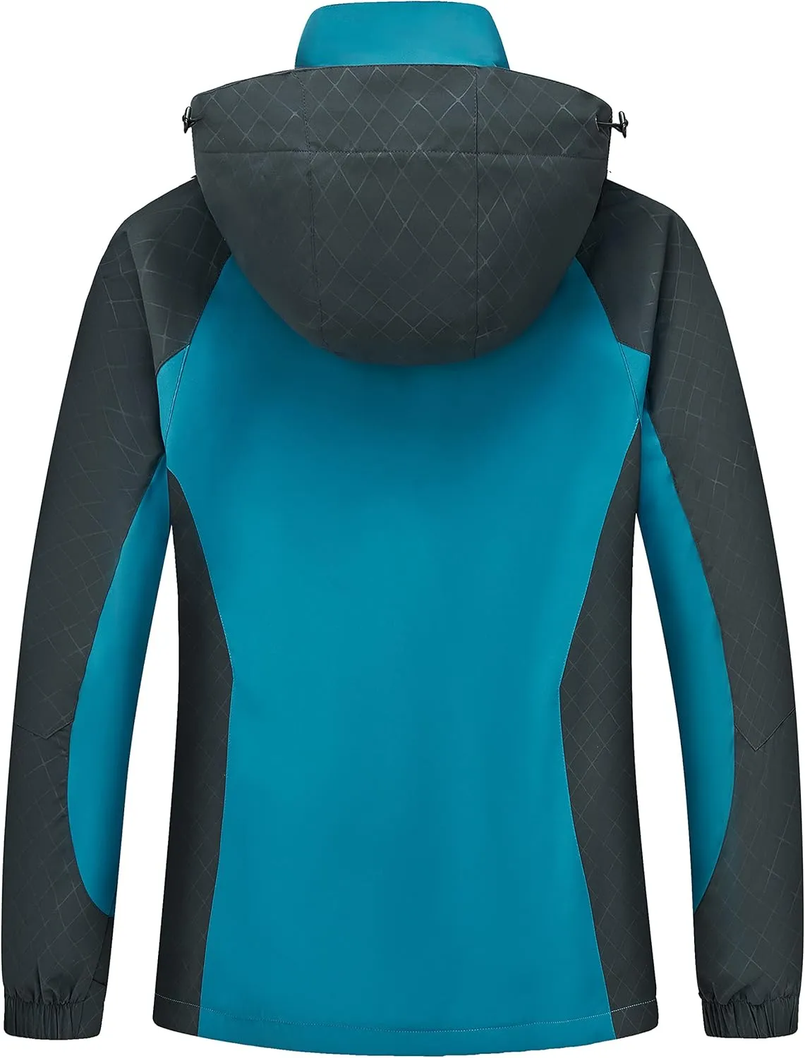 Diamond Candy Women's Waterproof Rain Jacket with Hood Lightweight Outdoors Raincoat