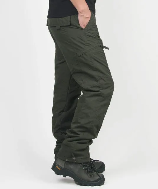 Double Layer Flannel Lined Cargo Pants