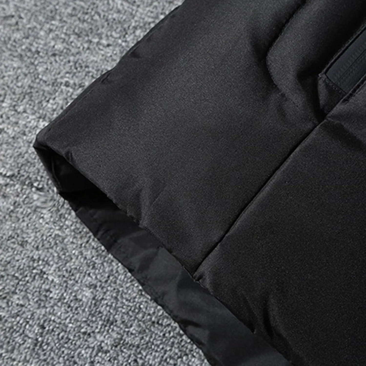Down Winter Coats for Men Waterproof Hooded Puffer Jacket Cotton Padded Warm Outerwear with Pockets