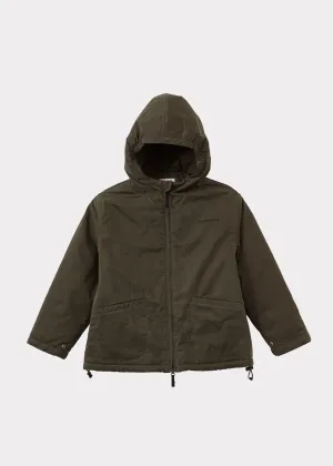 FALCON CHILDREN'S HEAVY COTTON TWILL PUFFER JACKET - KHAKI