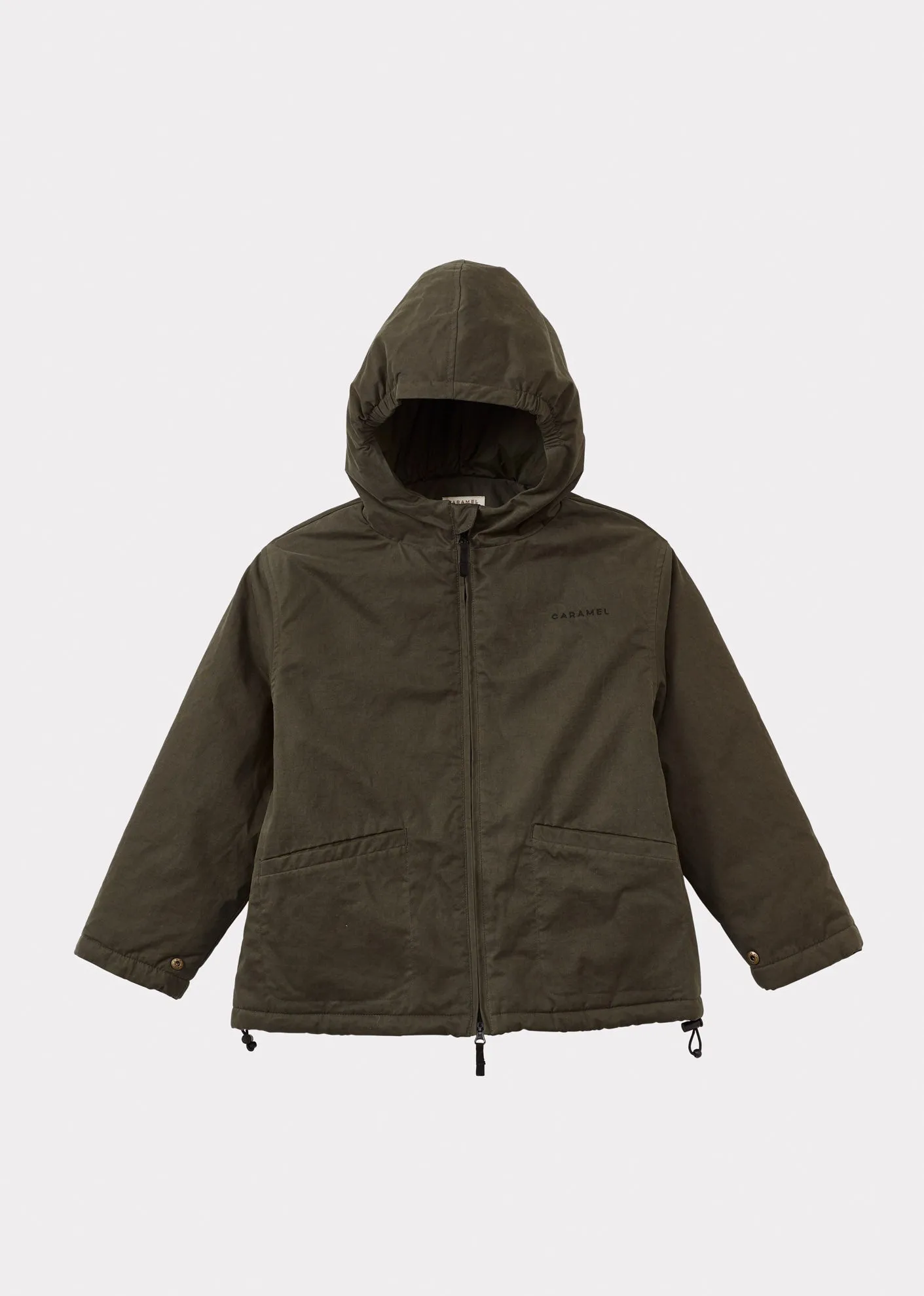 FALCON CHILDREN'S HEAVY COTTON TWILL PUFFER JACKET - KHAKI