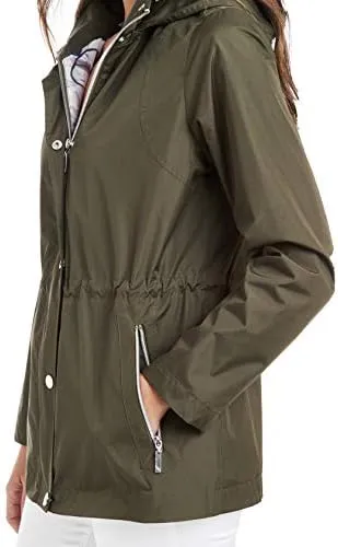 Fleet Street Ltd. Women's 33" Anorak Raincoat W/Removable Hood