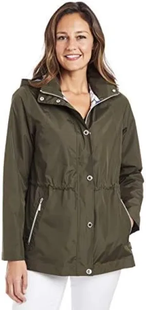 Fleet Street Ltd. Women's 33" Anorak Raincoat W/Removable Hood