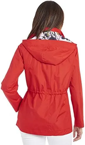 Fleet Street Ltd. Women's 33" Anorak Raincoat W/Removable Hood