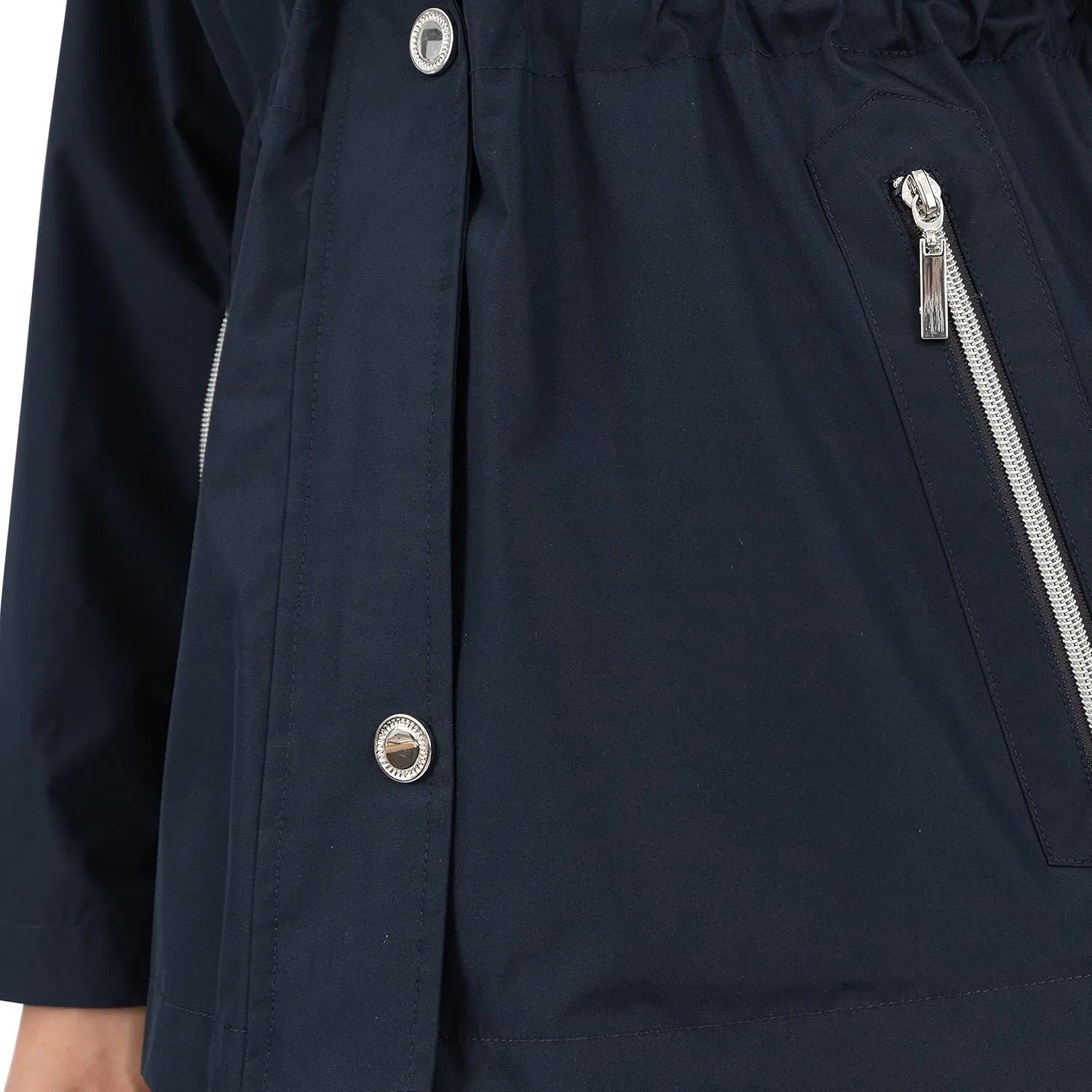 Fleet Street Ltd. Women's 33" Anorak Raincoat W/Removable Hood