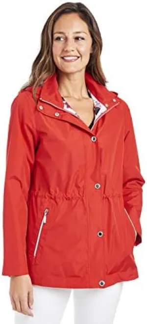 Fleet Street Ltd. Women's 33" Anorak Raincoat W/Removable Hood