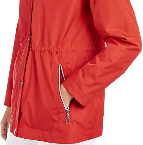 Fleet Street Ltd. Women's 33" Anorak Raincoat W/Removable Hood