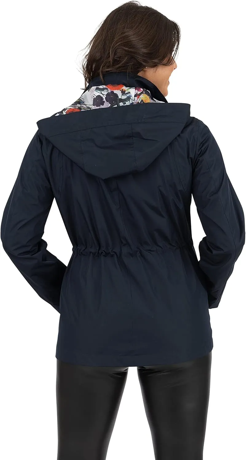 Fleet Street Ltd. Women's 33" Anorak Raincoat W/Removable Hood